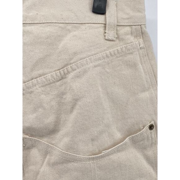 WALKER WEAR Men's Beige Four-Pocket Raw-Hem Chino Shorts SZ 34 - Picture 4 of 10